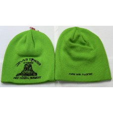 Devils Tower Area 18 Green Beanie
