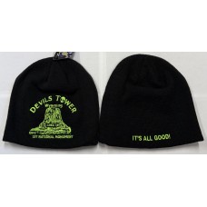 Area 18 Black Beanie