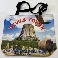 Devils Tower Tote bag with zipper
