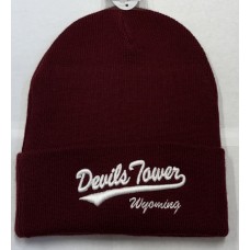 Devils Tower Maroon Beanie