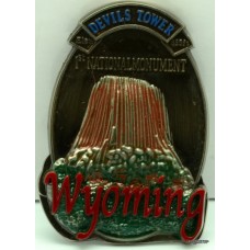 Devils Tower Pewter Magnet